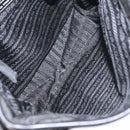 PRADA Shoulder Bag Nylon Black Silver Auth ka045-11