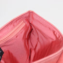 CHANEL Choco Bar Line Chain Shoulder Bag Suede Pink CC Auth ka046-21