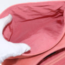 CHANEL Choco Bar Line Chain Shoulder Bag Suede Pink CC Auth ka046-23