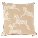 HERMES Cushion Canvas Beige Auth ka047-13