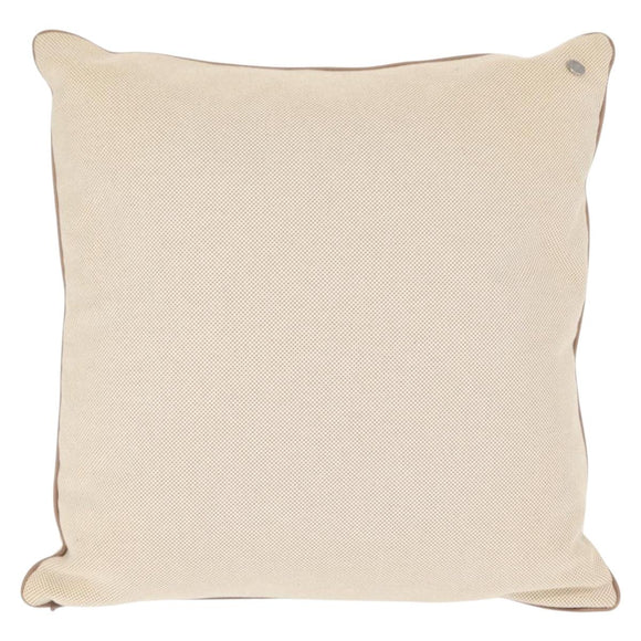 HERMES Cushion Canvas Beige Auth ka047