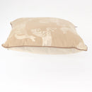 HERMES Cushion Canvas Beige Auth ka047-4