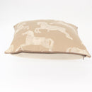HERMES Cushion Canvas Beige Auth ka047-6