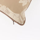 HERMES Cushion Canvas Beige Auth ka047-9