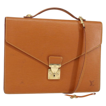 LOUIS VUITTON Epi Serviette Conseiller Zipangu Gold M54428 LV Auth ka051