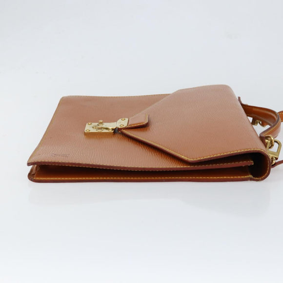 LOUIS VUITTON Epi Serviette Conseiller Zipangu Gold M54428 LV Auth ka051