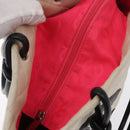 CHANEL Cambon Line Hand Bag Leather White Silver black CC Auth ka054-17