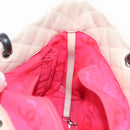 CHANEL Cambon Line Hand Bag Leather White Silver black CC Auth ka054-20