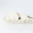 GUCCI Shoulder Bag Leather White Gold 154392 Auth ka056-4