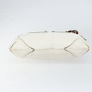 GUCCI Shoulder Bag Leather White Gold 154392 Auth ka056-9