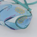 Salvatore Ferragamo Shoulder Bag Nylon 2way Light Blue Silver Auth ka057V-14