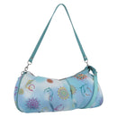 Salvatore Ferragamo Shoulder Bag Nylon 2way Light Blue Silver Auth ka057V-1