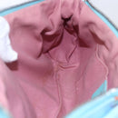 Salvatore Ferragamo Shoulder Bag Nylon 2way Light Blue Silver Auth ka057V-20