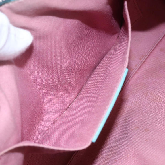 Salvatore Ferragamo Shoulder Bag Nylon 2way Light Blue Silver Auth ka057V