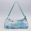 Salvatore Ferragamo Shoulder Bag Nylon 2way Light Blue Silver Auth ka057V-23