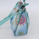 Salvatore Ferragamo Shoulder Bag Nylon 2way Light Blue Silver Auth ka057V-5