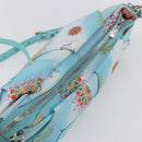 Salvatore Ferragamo Shoulder Bag Nylon 2way Light Blue Silver Auth ka057V-6