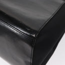 GIVENCHY Hand Bag Leather Black Silver Auth ka060-16