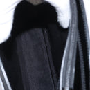 GIVENCHY Hand Bag Leather Black Silver Auth ka060-21