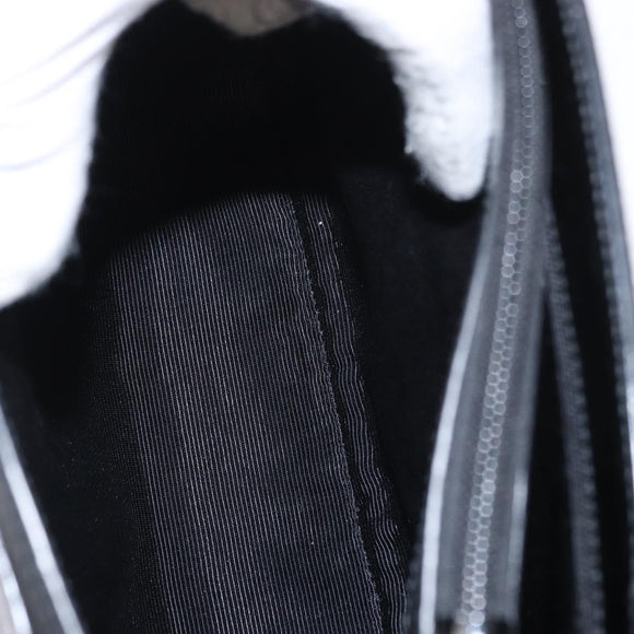 GIVENCHY Hand Bag Leather Black Silver Auth ka060