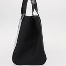 GIVENCHY Hand Bag Leather Black Silver Auth ka060-3