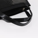 GIVENCHY Hand Bag Leather Black Silver Auth ka060-7