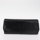 GIVENCHY Hand Bag Leather Black Silver Auth ka060-5