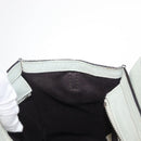 CELINE Luggage Nano Shopper Hand Bag Leather 2way Light Blue Silver Auth ka062-23