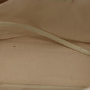 CHANEL Tote Bag Canvas Leather Blue White CC Auth ka064-11