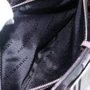 BURBERRY Nova Check Hand Bag Canvas Leather Beige Silver Auth ka065-12