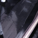 BURBERRY Nova Check Hand Bag Canvas Leather Beige Silver Auth ka065-21