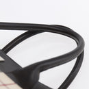 BURBERRY Nova Check Hand Bag Canvas Leather Beige Silver Auth ka065-8