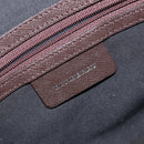 BURBERRY Nova Check Shoulder Bag Canvas Beige Silver Auth ka066-15