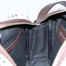 BURBERRY Nova Check Shoulder Bag Canvas Beige Silver Auth ka066-18