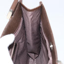 BURBERRY Nova Check Shoulder Bag Canvas Beige Silver Auth ka069-18