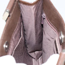 BURBERRY Nova Check Shoulder Bag Canvas Beige Silver Auth ka069-19