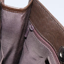 BURBERRY Nova Check Shoulder Bag Canvas Beige Silver Auth ka069-20