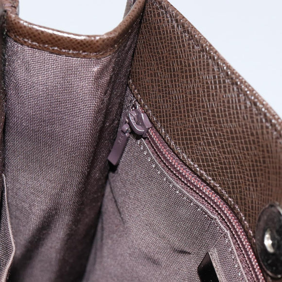 BURBERRY Nova Check Shoulder Bag Canvas Beige Silver Auth ka069