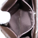 BURBERRY Nova Check Shoulder Bag Canvas Beige Silver Auth ka069-21