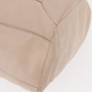 PRADA Shoulder Bag Leather Beige Silver Auth ka071-15