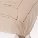 PRADA Shoulder Bag Leather Beige Silver Auth ka071-16