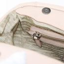 PRADA Shoulder Bag Leather Beige Silver Auth ka071-20