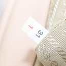 PRADA Shoulder Bag Leather Beige Silver Auth ka071-12