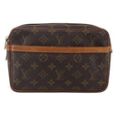 LOUIS VUITTON Monogram Compiegne 23 Clutch Bag M51847 LV Auth ka072-13