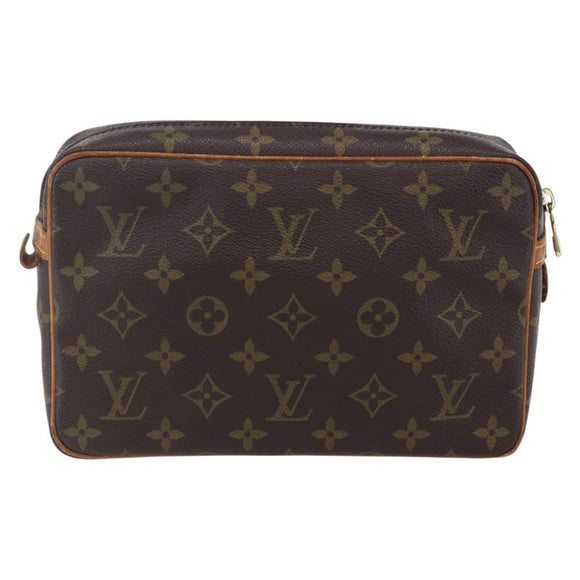 LOUIS VUITTON Monogram Compiegne 23 Clutch Bag M51847 LV Auth ka072