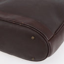 Christian Dior Trotter Canvas Hand Bag PVC Brown Gold Auth ka074-9