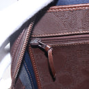 Christian Dior Trotter Canvas Hand Bag PVC Brown Gold Auth ka074-17