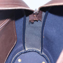Christian Dior Trotter Canvas Hand Bag PVC Brown Gold Auth ka074-19