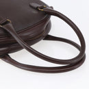 Christian Dior Trotter Canvas Hand Bag PVC Brown Gold Auth ka074-7