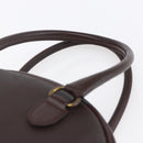 Christian Dior Trotter Canvas Hand Bag PVC Brown Gold Auth ka074-8